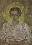 Portret kobiety, 9 VIII 1938 by Stanisław Ignacy Witkiewicz, pastel, papier, sold Mar 2019