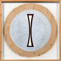 Tadeusz Szpunar, Idol biały, 1974, olej, drewno