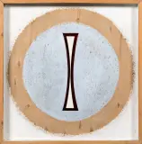 Tadeusz Szpunar, Idol biały, 1974, olej, drewno