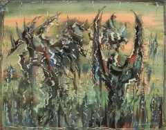 Jerzy Tchorzewski, Bez tytułu, 1988, tech. własna, papier