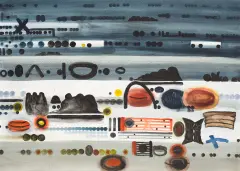 Jan Tarasin, Zapis, 1993, akwarela, papier
