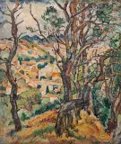 Pejzaż prowansalski by Mela Muter, olej, deska, sold May 2019