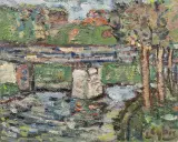 Jan Cybis, Most na Popradzie, 1964, olej, płótno