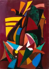 Jonasz Stern, Rytmy, 1954, olej, płótno
