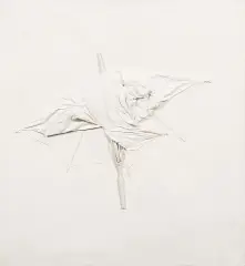 Multipart by Tadeusz Kantor, 1970, collage (parasol), akryl, płótno, sold May 2019