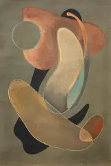 Erna Rosenstein, Kompozycja, lata 50/60 XX w., olej, płótno