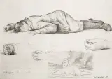Wojciech Fangor, Szkic do obrazu "Matka koreanka", 1950/2015