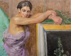 Jacek Malczewski, Portret kobiety z cyklu Salome, 1912, olej, tektura