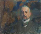 Leon Wyczółkowski, Portret Erazma Barącza, 1909, pastel, papier