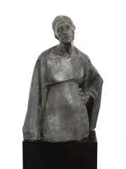Xawery Dunikowski, Półpostać kobiety, ok. 1916-1920, brąz patynowany