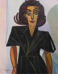 Wojciech Fangor, Portret, 1948, olej, płótno