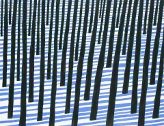 Las by Leon Tarasewicz, 2017, akryl, płótno, sold Oct 2019