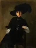 Jan Kazimierz Olpiński, Portret Pani Szczepańskiej, 1913, olej, płótno