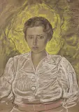 Portret kobiety by Stanisław Ignacy Witkiewicz, 1938, pastel, papier, sold Dec 2019