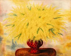 Mimozy by Moïse Kisling, 1943, olej, płótno, sold Dec 2019