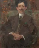 Olga Boznańska, Portret mężczyzny z binoklem, ok 1905