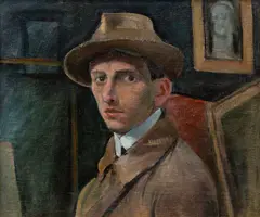 Tymon Niesiołowski, Autoportret, przed 1921, olej, płótno