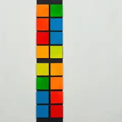 Relief nr 9 by Henryk Stażewski, 1972, akryl, płyta pilśniowa, sold Dec 2019