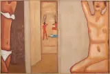 Bez tytułu by Jerzy Nowosielski, 1968, olej, płótno, sold Dec 2019