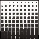 Chance in game 10x10 - Logical course - A centrifugal Spriral by Ryszard Winiarski, 1977, akryl, płótno, sold Dec 2019