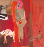 Teresa Pągowska, Zwierzyniec, 1995, olej, płótno