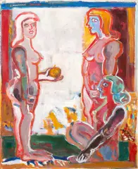 Eugeniusz Markowski, 3 donne, lata 80. XX w., olej, płótno
