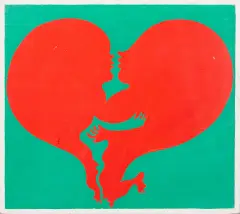 Bez tytyłu by Jan Dobkowski, przed 1973, akryl, płyta pilśniowa, sold Dec 2019