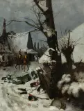 Stanisław Fabijański, Patrol napoleoński, 1891, olej, płótno