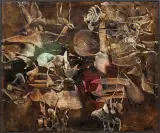 Alfred Lenica, Fantom, 1962, olej , płótno
