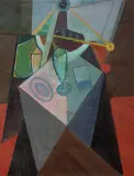 Jonasz Stern, Martwa natura, 1948, olej, płótno