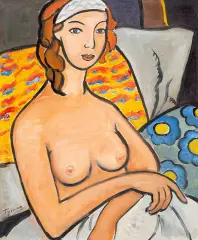 Akt by Tymon Niesiołowski, olej, płótno, sold Mar 2020