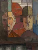 Tadeusz Zakrzewski, Maski, olej, płótno