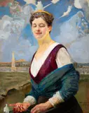 Jacek Malczewski, Dziesiąta Muza, 1918 – 1919, olej, tektura