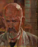 Jacek Malczewski, Autoportret, 1926, olej, tektura