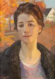 Jacek Malczewski, Portret w jesiennym słońcu, 1916, pastel, karton