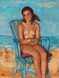 Wojciech Weiss, Dziewczyna na plaży