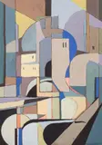 Maria Ewa Łunkiewicz-Rogoyska, Warszawa Wola, 1961, olej, płyta