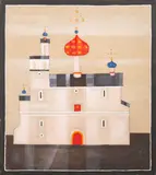 Cerkiew by Jerzy Nowosielski, 1979, olej, płótno, sold Jun 2020