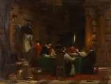Ludwig von Hagn, Biblioteka, 1882, olej, płótno