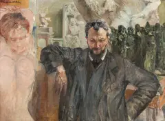Jacek Malczewski, Portret Wacława Szymanowskiego w pracowni, olej, płótno