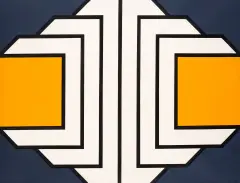 Imre Bak, Orange, 1969, olej, płótno