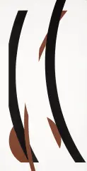 Jerzy Kałucki, Trajektoria 1, 1975, akryl, płótno