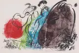 Brązowy Koń by Marc Chagall, 1952, litografia, papier, sold Dec 2020