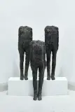 Magdalena Abakanowicz, Grupa figur dziecięcych, 2008, 3 figury, brąz