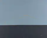 Ewa Ostaficzuk-Olbrychska, The Serenity in Gold, 2020, akryl, płotno