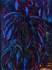 Bogdan Korczowski, Sensualite au vegetal, 1999/2000, olej, płótno