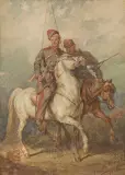 Juliusz Kossak, Dwaj Kozacy konno