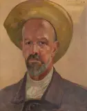 Jacek Malczewski, Autoportret, 1923, olej, płótno