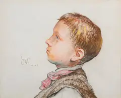 Stanisław Wyspiański, Portret chłopca, 1902, pastel, papier czerpany