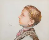 Stanisław Wyspiański, Portret chłopca, 1902, pastel, papier czerpany
